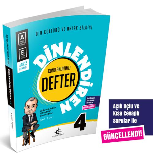 4. Sınıf Dinlendiren Defter (Eker Test)