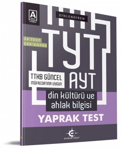 TYT – AYT Din Kültürü ve Ahlak Bilgisi Yaprak Test (Eker Test)